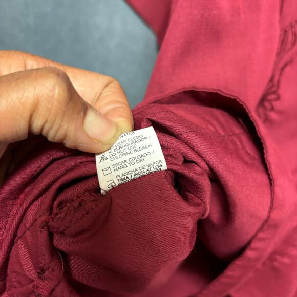 Yucatan Guayaberas Finas Shirt Mexico Made Mens 46 / US XL Embroider Button Down - Picture 10 of 15